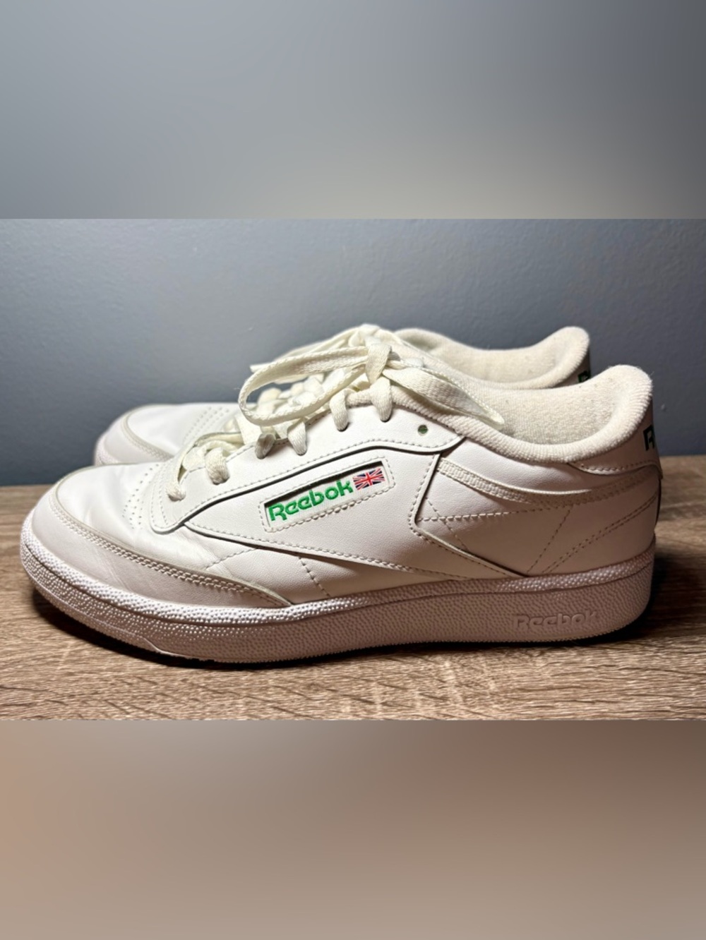 Men’s Reebok Club C 85 Vintage - Chalk/Glen Green - Size 8